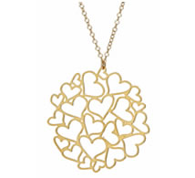 heart medalion necklace